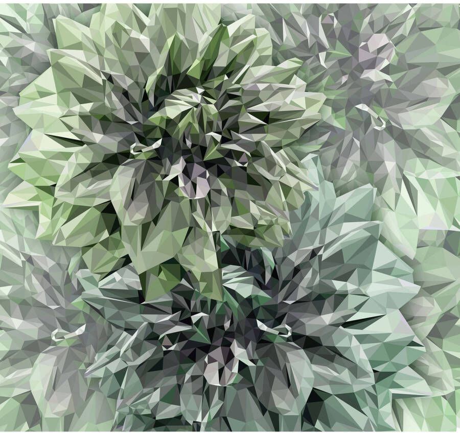 Komar Fotobehang Emerald Flowers 300x280cm Vliesbehang