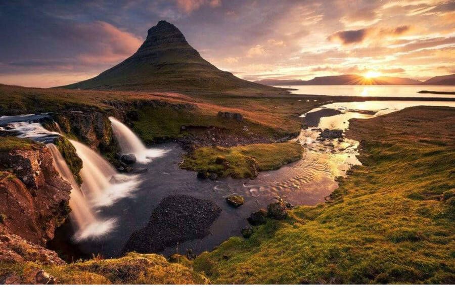 Komar Fotobehang Guten Morgen auf Isländisch 400x250cm Vliesbehang
