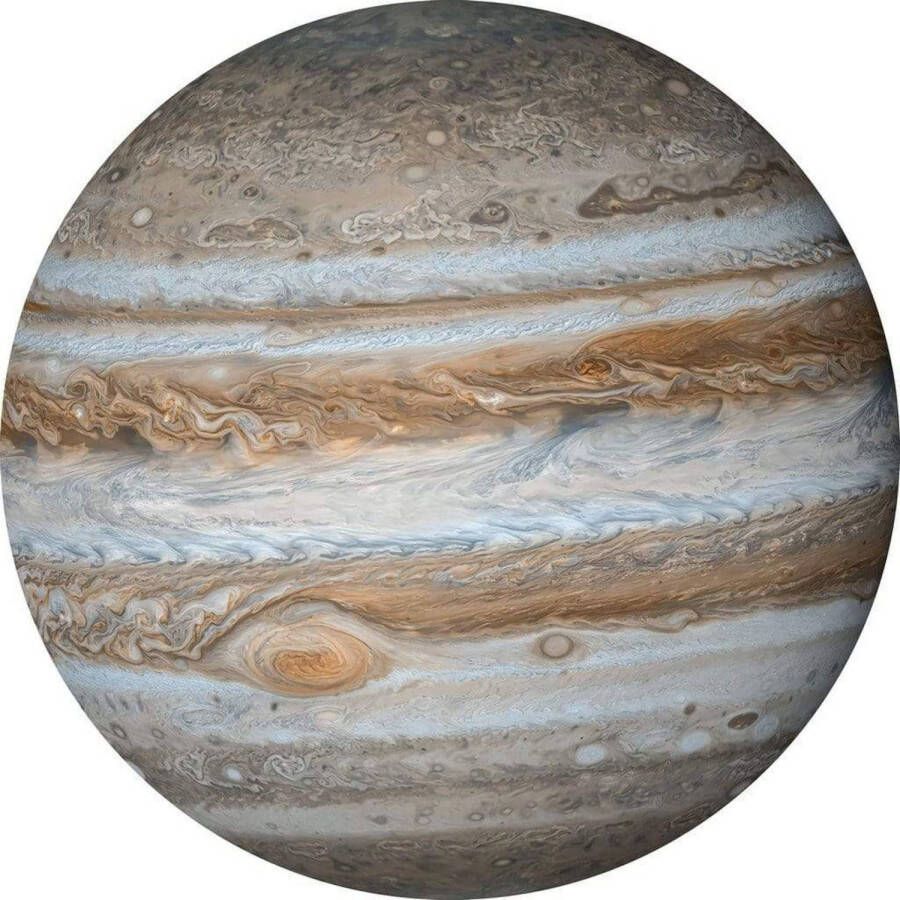 Komar Fotobehang Jupiter 125x125cm Rond Vliesbehang Zelfklevend