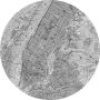 Komar Vliesbehang Map 125 x 125 cm (breedte x hoogte) rond en zelfklevend (1 stuk) - Thumbnail 1