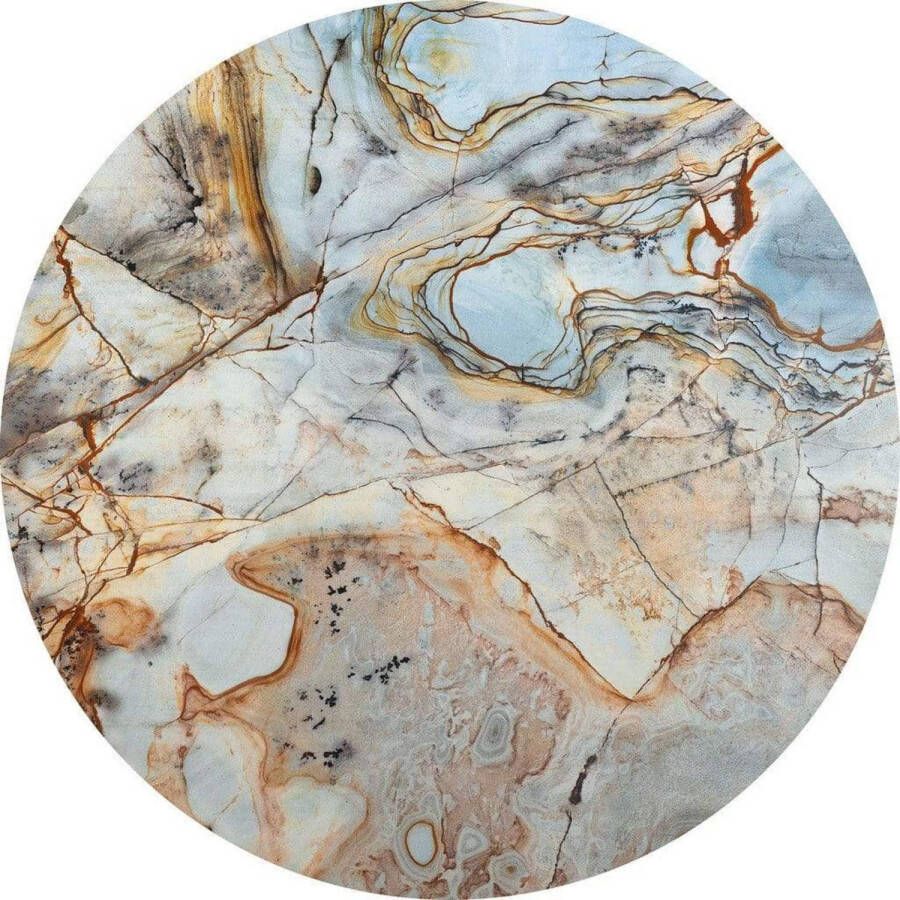 Komar Fotobehang Marble Sphere 125x125cm Rond Vliesbehang Zelfklevend