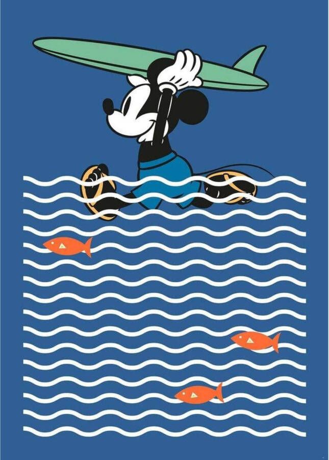 Komar Vliesbehang Mickey gone Surfin' 200x280 cm (breedte x hoogte) (set)
