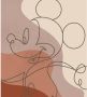 Komar Vliesbehang Mickey Line Drawing 250x280 cm (breedte x hoogte) - Thumbnail 1