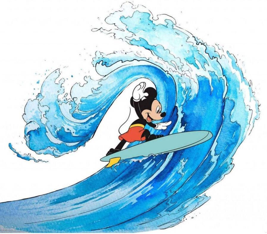 Komar Vliesbehang Mickey Surfing 300x280 cm (breedte x hoogte)