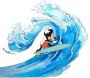 Komar Vliesbehang Mickey Surfing 300x280 cm (breedte x hoogte) - Thumbnail 1
