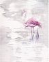 Komar Pink Flamingo Vlies Fotobehang 200x250cm 2-banen - Thumbnail 1