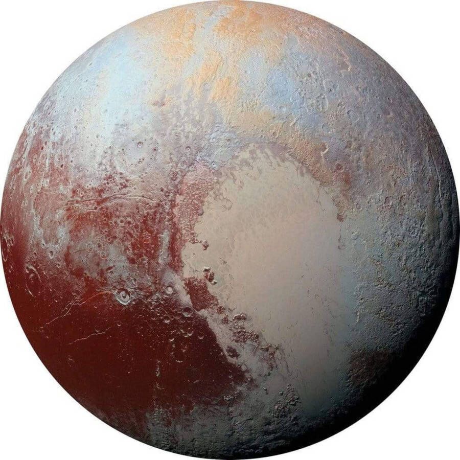 Komar Fotobehang Pluto 125x125cm Rond Vliesbehang Zelfklevend