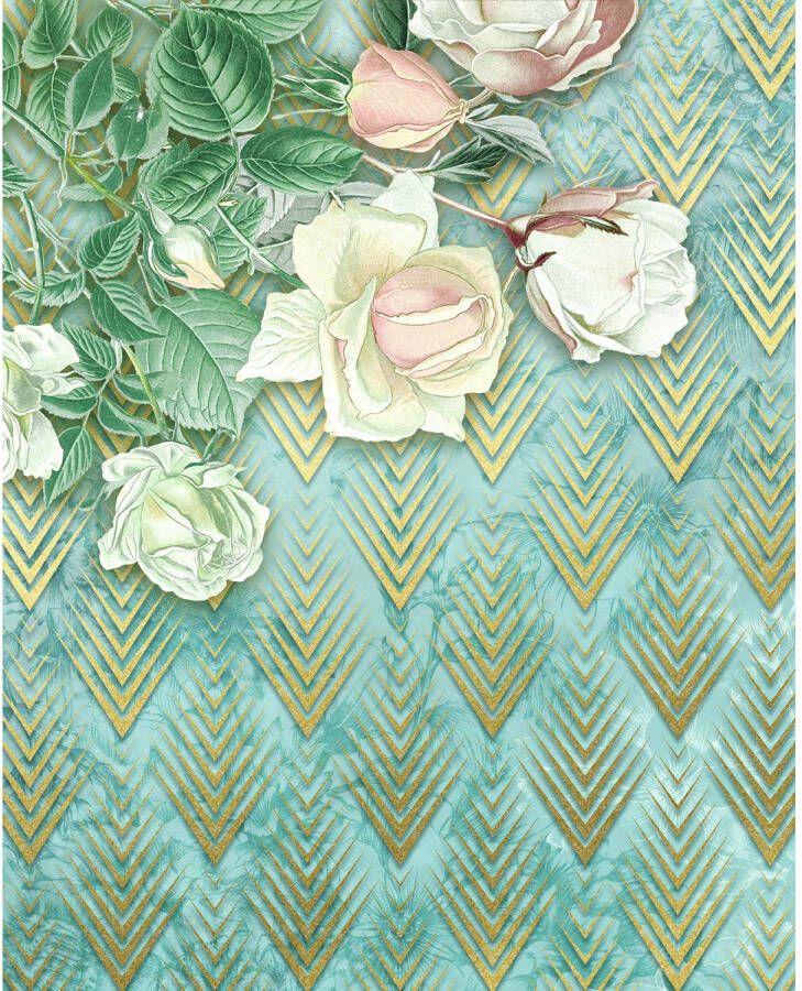 Komar Vliesbehang Digitale print vlies Rose Poem Afmeting 200 x 250 cm