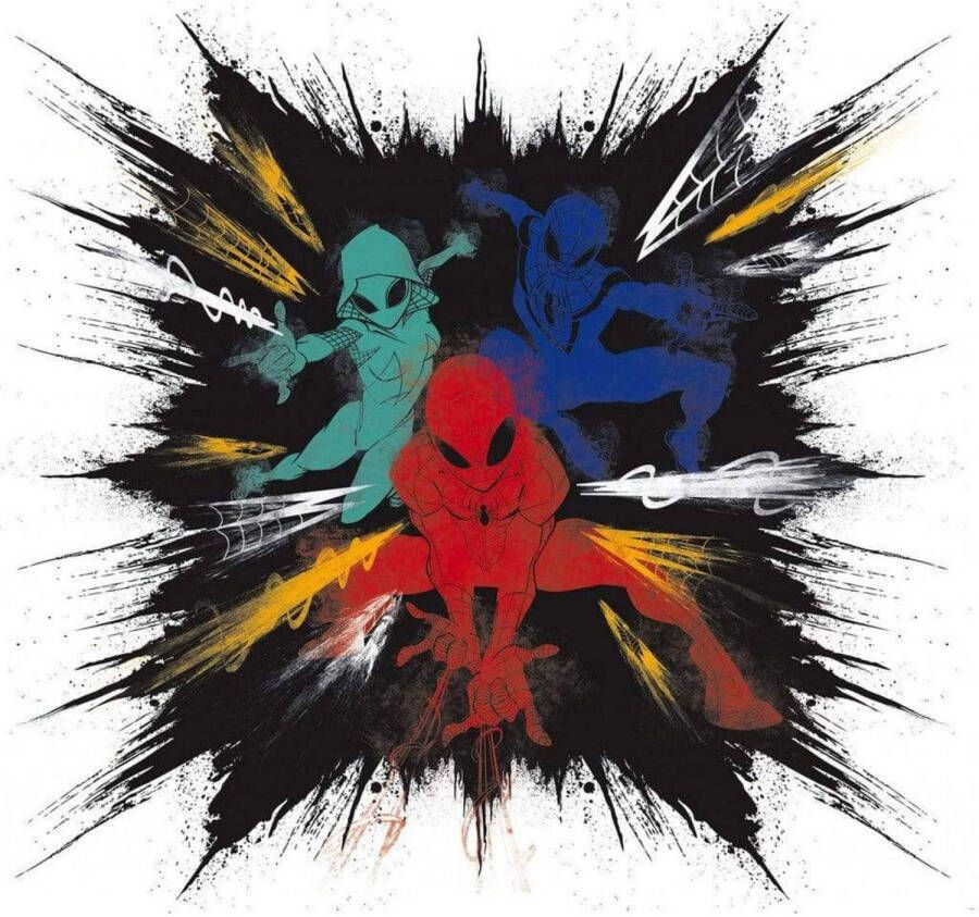 Komar Vliesbehang Spider-Man Color Explosion 300x280 cm (breedte x hoogte)