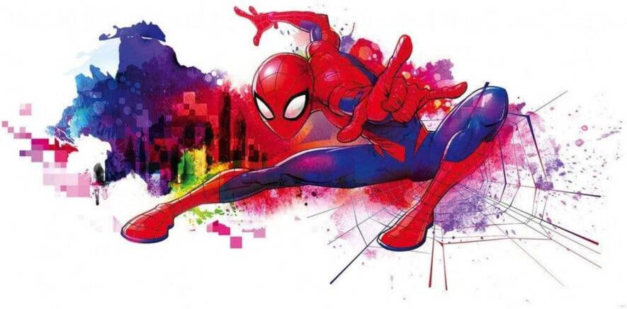 Komar Vliesbehang Spiderman graffiti 300x150 cm (breedte x hoogte)