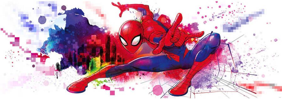 Komar Spider-Man Graffiti Art Papier Fotobehang 368x127cm 4-Delen