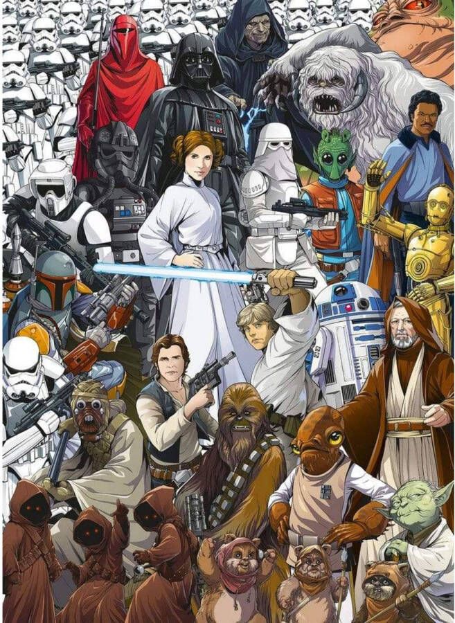 Komar Fotobehang Star Wars Classic Cartoon Collage 184x254cm Papierbehang
