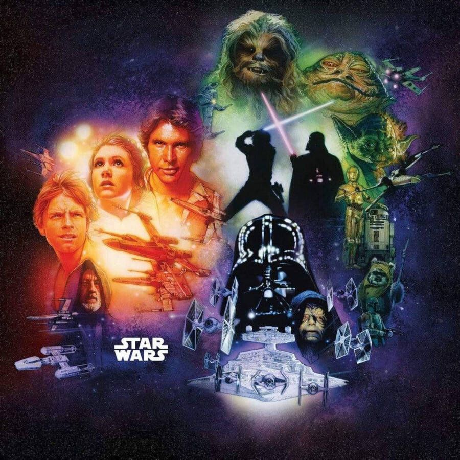 Komar Fotobehang Star Wars Classic Poster Collage 250x250cm Vliesbehang