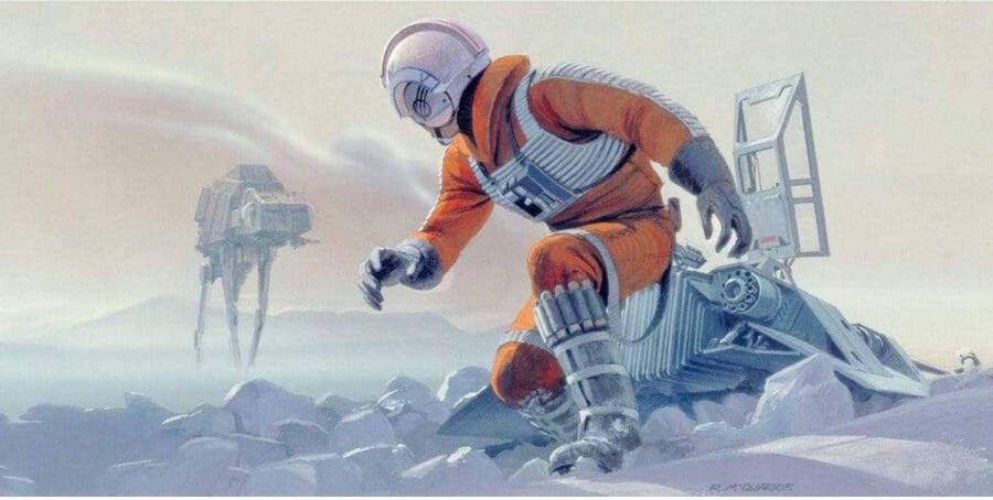 Komar Star Wars Classic RMQ Hoth Battle Pilot Vlies Fotobehang 500x250cm 10-banen