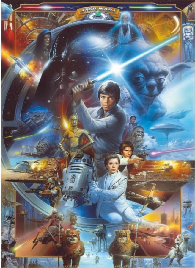 Komar Fotobehang Star Wars Luke Skywalker Collage 184x254cm Papierbehang
