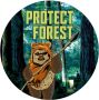 Komar Fotobehang Star Wars Protect the Forest 125 x 125 cm (breedte x hoogte) rond en zelfklevend - Thumbnail 1