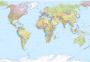 Komar Fotobehang World Map XXL 368x248 cm XXL4-038 - Thumbnail 1