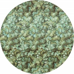 Komar Greenery Vlies Zelfklevend Fotobehang 125x125cm rond