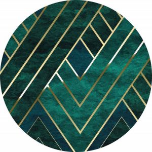 Komar Jade Vlies Zelfklevend Fotobehang 125x125cm rond