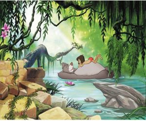 Komar Fotobehang Jungle book swimming with Baloo zeer lichtbestendig (set)