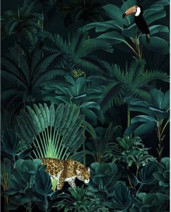 Komar Jungle Night Vlies Fotobehang 200x250cm 4-Banen
