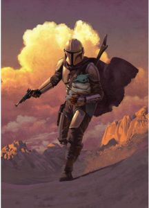 Komar Mandalorian Escape Vlies Fotobehang 200x280cm 4-Banen