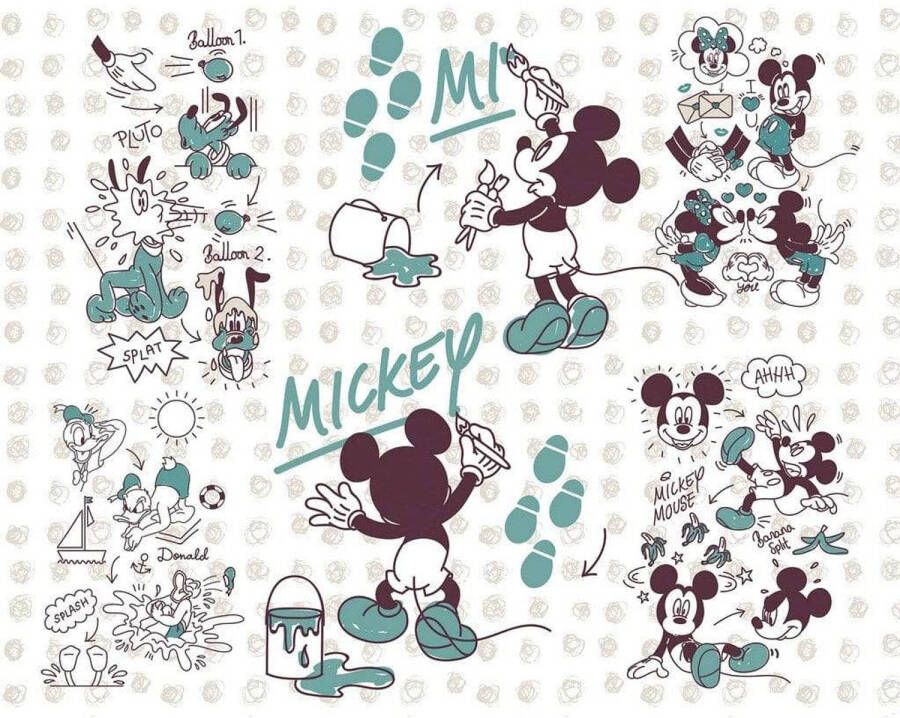 Komar Vliesbehang Mickey and Friends 350x280 cm (breedte x hoogte) (set)