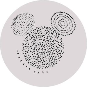 Komar Mickey Stipple Art Vlies Zelfklevend Fotobehang 125x125cm 1-Deel
