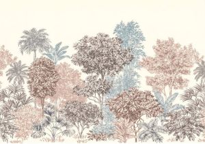 Komar Fotobehang Vliestapete Painted Trees 400 x 280 cm