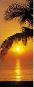 Komar Palmy Beach Sunrise Fotobehang 92x220cm 2-delen
