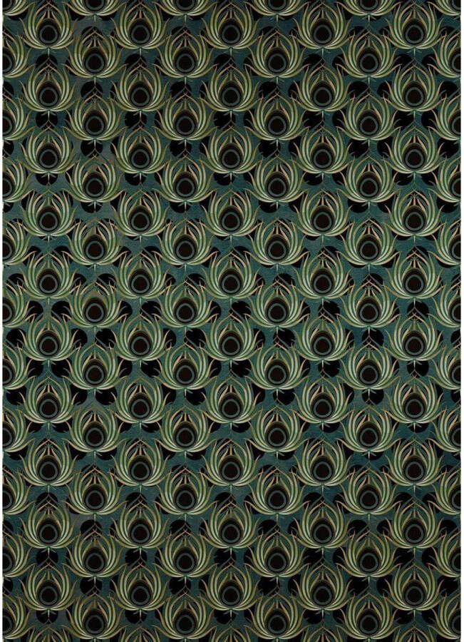 Komar Paon Vert Vlies Fotobehang 200x280cm 4-banen