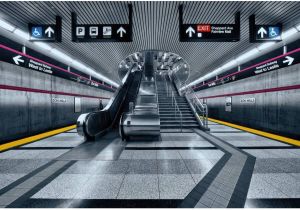 Komar Subway Fotobehang 368x254cm 8-delen