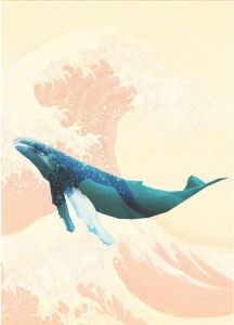 Komar Whale Voyage Vlies Fotobehang 200x280cm 4-banen