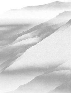 Komar White Noise Mountain Vlies Fotobehang 200x280cm 2-banen
