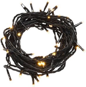 Konstsmide lichtsnoer amber led 3 04 m ABS zwart 20 lampjes