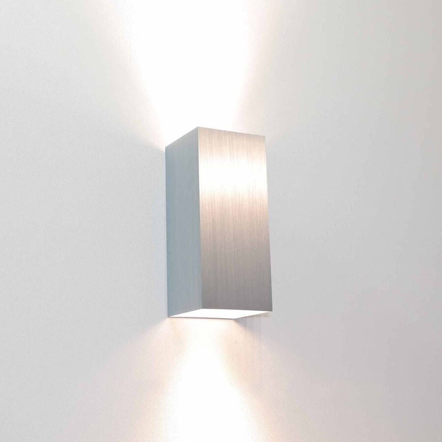 Lamponline Artdelight Wandlamp Dante 2 lichts 15 5 x 6 5 cm aluminium