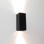 Lamponline Artdelight Wandlamp Dante 2 lichts 15 5 x 6 5 cm zwart - Thumbnail 1