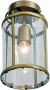 LichtXpert Lightning klassieke plaffondlamp glas kopergroen - Thumbnail 1