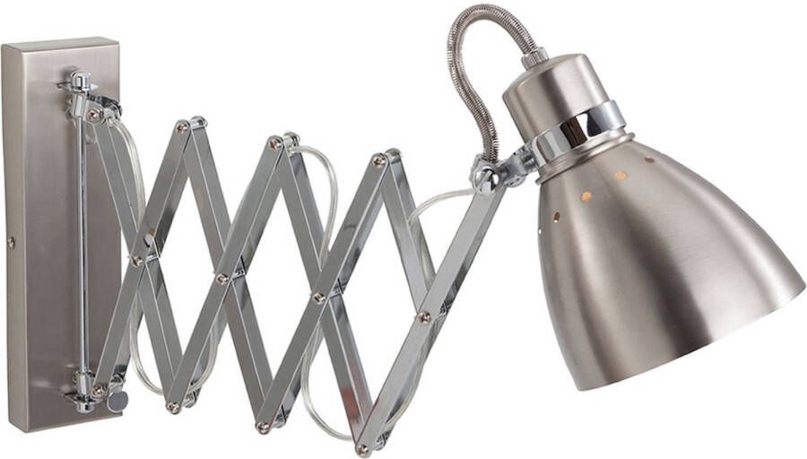 Steinhauer Lightning moderne wandlamp 1-l. Scharnier zilver