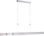 Lamponline Paul Neuhaus Hanglamp e-Slide L 120-200 cm mat chroom - Thumbnail 1