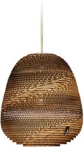 Lamponline Think Paper Hanglamp Binky 210 Ø 21 Cm Bruin