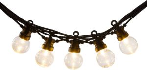 LEDR buitenverlichting zwart 10 LED lampen (5 m) & stekker (3 m)