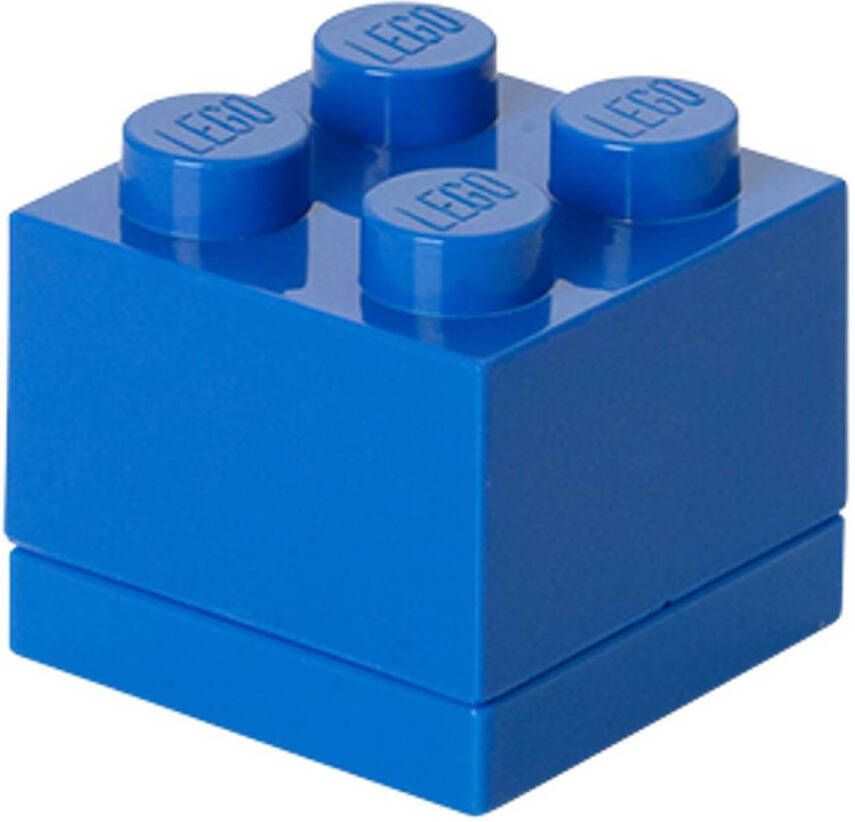 LEGO mini-opbergsteen 4 noppen 4 6 x 4 3 cm polypropeen blauw