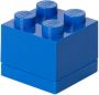 LEGO mini-opbergsteen 4 noppen 4 6 x 4 3 cm polypropeen blauw - Thumbnail 1