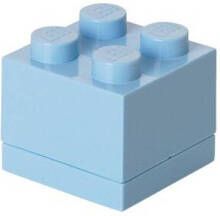 LEGO Set van 2 Opbergbox Mini 4 Lichtblauw