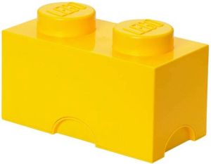 LEGO Brick 2 opbergbox geel