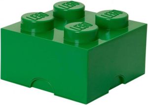 Lego License LEGO Opbergbox: Brick 4 (6 ltr) Groen