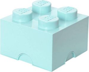 LEGO Brick 4 opbergbox lichtblauw