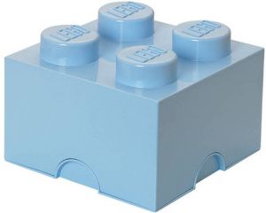 LEGO Brick 4 opbergbox lichtblauw