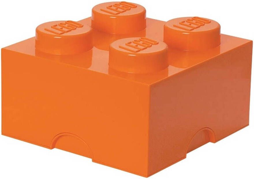 LEGO Opbergbox Brick 4 Polypropyleen Oranje